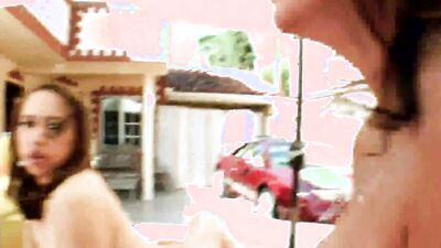 two hot milfs have group sex at a party