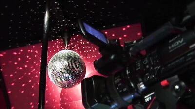 Inside the strip club brunette and blonde milfs are passionately receiving DP during group sex