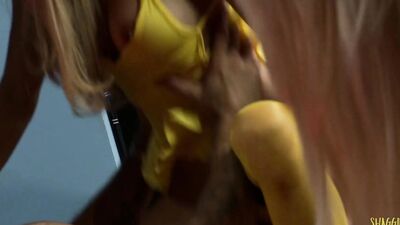 Party at a local bar turned into group sex when the girls got horny