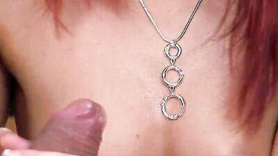 Rough DP Anal Group Sex with Skinny Redhead Teen Crystal