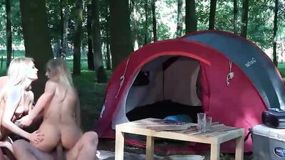picnic turns into slutty group sex for dad and his girl