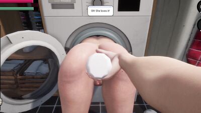 Complete Gameplay - Stepmom got stuck in the Washing Machine