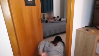 CAUGHT masturbating by STEPSISTER who blows him and lets him fuck her