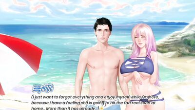 Prince Of Suburbia #44: Cream application ends in hot sex on the beach - By EroticGamesNC