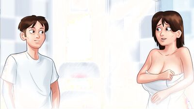Summertime Saga- stepmom sex - GAMEPLAY Part 2 (Debbie)