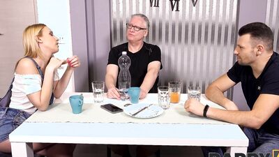 DADDY4K. Hans doesnt miss chance to fucked pussy of sons girlfriend