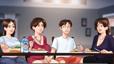 All Sex Scenes With Diane - Landlord Lady Big tits - Animated Porn Game Compilation