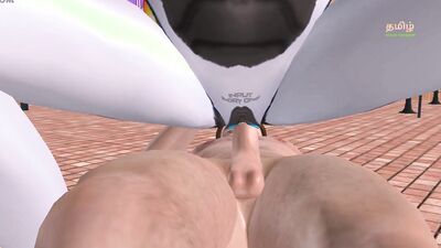 An Animated 3D Cartoon Porn Video - A Sexbot Robot Girl Giving Sexy poses then Riding a mans dick in Reverse Cowgirl Position.