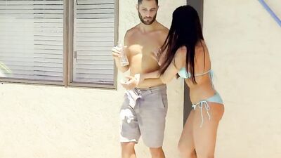 Momsteachsex - Stepmom And Daughter Compete For Pool Boy'S Dick - S6:E10 (Aspen Reign, Adria Rae)