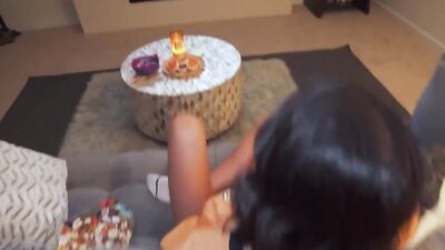 Step Bro Is Back From Halloween Party To Give Step Sis A Scary Big Dick