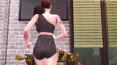 Stepfather fucks and cum on rebellious stepdaughter - sims 4 - 3D animation