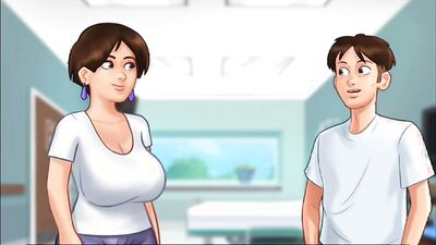 Summertime Saga #91 - nurse sucking naked patients dick