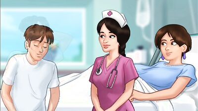 Summertime Saga #91 - nurse sucking naked patients dick