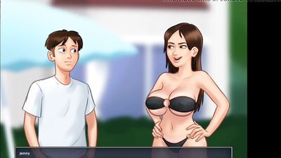 Summertime Saga #85 - Sex Around The Pool With Hot Busty MILF