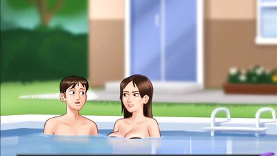 Summertime Saga #85 - Sex Around The Pool With Hot Busty MILF