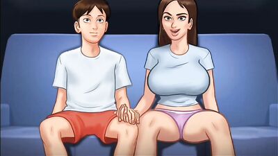 Summertime Saga #76 - Fingering His Landlady in The Bathroom While Girlfriend is Next Room