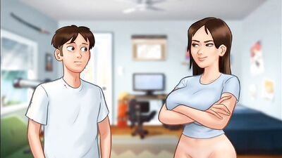 Summertime Saga #68 - Her Boyfriend likes the Juicy Taste of Her Pussy