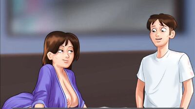 Summertime Saga #64 -Tenant Fucks His LANDLADY in The Laundry room