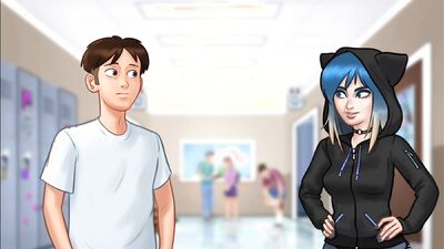 Summertime Saga #64 -Tenant Fucks His LANDLADY in The Laundry room