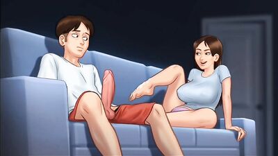 Summertime Saga #53 - Jenny's Foot Fetish - She Loves Making Guys Cum on Her Feet