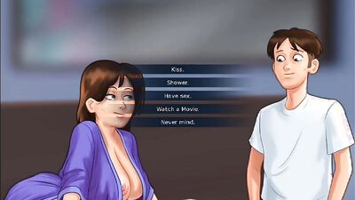 Summertime Saga #45 - He CAUGHT His Busty Roommate Masturbating
