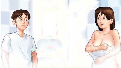 Summertime Saga #44 - MILF Landlady and Her Tenant Shared Bed and Fuck
