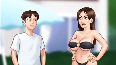 Summertime Saga #42 - Jenny Had Him Suck on Her HUGE Boobs