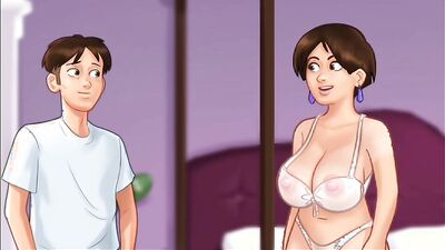 Summertime Saga #42 - Jenny Had Him Suck on Her HUGE Boobs
