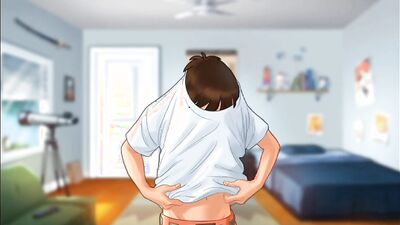 Summertime Saga Part 14 - He Loves Lesbian Porn