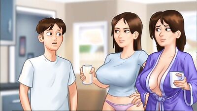 Summertime Saga Part 14 - He Loves Lesbian Porn