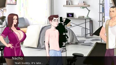 Lust Legacy Hentai game PornPlay Ep.2 watching his step dad's pornstar sex scene
