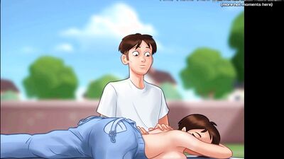 Summertime Saga - Big Juicy Boobs MILF Stepmom Accidentally Touches Her Stepson's Huge, Hungry For Her Pussy, Dick - #33