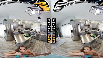 VIRTUAL PORN - Richelle Ryan Asks Her Stepson Danny Steele To Have A Quick Pussy Break From Studying