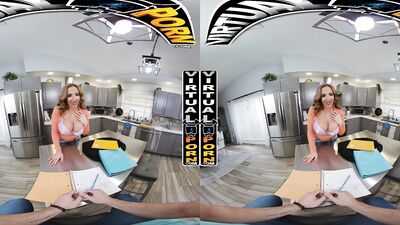 VIRTUAL PORN - Richelle Ryan Asks Her Stepson Danny Steele To Have A Quick Pussy Break From Studying