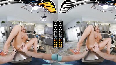 VIRTUAL PORN - Richelle Ryan Asks Her Stepson Danny Steele To Have A Quick Pussy Break From Studying