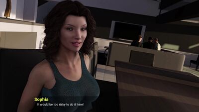 Away from Home 17 Sophia gave me a blowjob while her son stand next to the table and then i fucked her infront of her husband