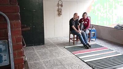 the step-sister was in the backyard and the step-brother convinced her to have sex with him