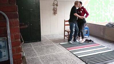 the step-sister was in the backyard and the step-brother convinced her to have sex with him