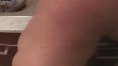 Son Seduce German Stepmom to Fuck in kitchen When Step Dad away