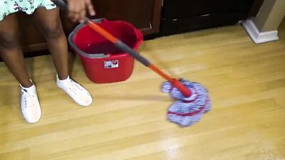 Big Breasted Step Daughter Clean Up Before Step Dad Get Home HD