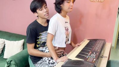 I Help My Little Step Sister with Her Music Lessons and I End up Fucking Her Hard Until I Cum.