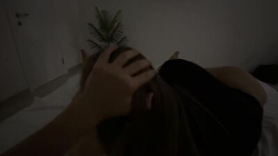 Step sister can't calm down and wants a sex toy. This is the third sex of the night