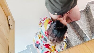 Stepmother gives oral sex to her stepson when dad is not around. Vanessa Latina