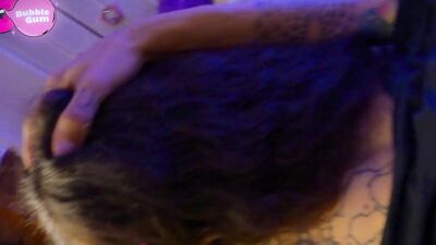 Lollipop and cum in my tight ass with my step brother