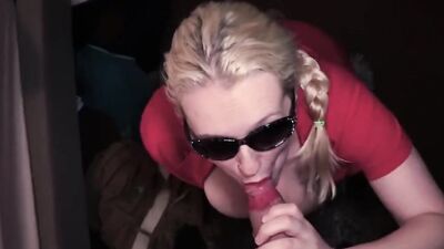 Step brother makes me Suck his Cock to borrrow his car step sister facial