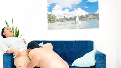 Stepmother fucks with her stepson while dad is away