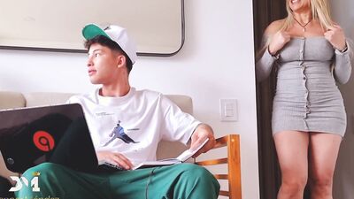 Creampie with my stepmother while my dad is by our side - Monique Fuentes & Danner Mendez