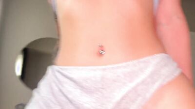 step sister caught me while jerking off in her room