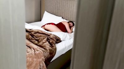 The Stepmother Did Not Refuse Hard Sex with Her Stepson on Her Husband's Bed