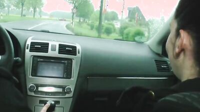 Step-Dad Fucks German Street Hooker outdoor for Money